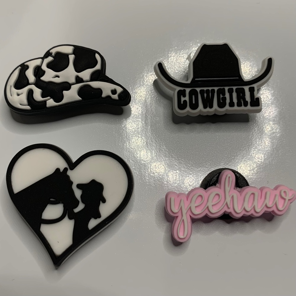 Cow Girl Croc Charm Set